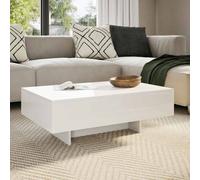 Vidaxl Coffee Table High Gloss White