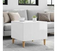 vidaXL Coffee Table High Gloss White 49 x 50 x 40 cm Engineered Wood