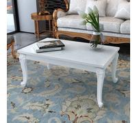 vidaXL Coffee Table Side Table Couch Table High Gloss White Engineered Wood