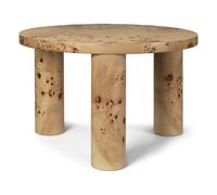 Coffee table in burr poplar Post Natural