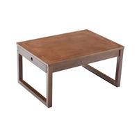 Coffee Table，Japanese Solid Wood Style Sitting Table, Living Room Sofa Side Table，Study Table with Drawers, Dining Table, Leisure Tea Table (Size : 70x50x35cm)
