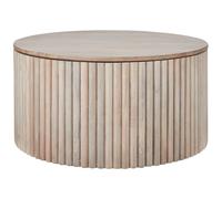 Coffee Table KIRKWOOD Mango Wood Light Brown with Storage