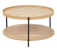 Beliani Coffee Table Lander Light Brown