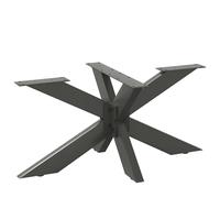 Coffee Table Leg Anthracite Powder-Coated Steel 98x58x42-43cm Spider Heavy-Duty