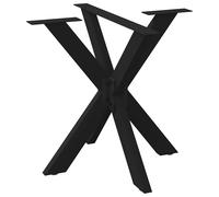 Coffee Table Leg Black Powder-Coated Steel 85x85x72-73cm Spider Shape Adjustable