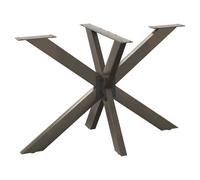 Coffee Table Leg Black Powder-Coated Steel 98x58x42-43cm Spider Shape Adjustable