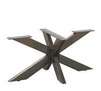 Coffee table leg Black Powder-coated Steel Spider 98x58x42-43cm Adjustable Heavy