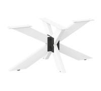 Coffee table leg Spider White 98x58x(42-43)cm Powder-coated Steel Adjustable.