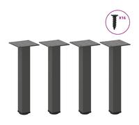 (anthracite, 30-32 cm (40 mm)) vidaXL Coffee Table Legs Desk Legs Furniture Legs Bar Stand DIY 4 pcs Steel