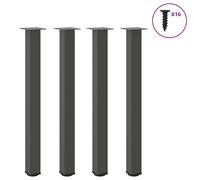 Coffee Table Legs Anthracite Powder-Coated Steel 30-32cm Adjustable 4pcs Strong