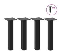 (black, 30-32 cm (40 mm)) vidaXL Coffee Table Legs Desk Legs Furniture Legs Bar Stand DIY 4 pcs Steel
