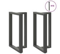 Coffee Table Legs T-Shaped Anthracite Powder-Coated Steel 60x35x(90-91)cm 2 pcs
