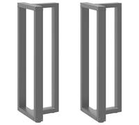 Coffee Table Legs T-Shaped Black Powder-Coated Steel 40x35x110-111cm withFeet XL