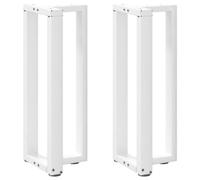 (white, 25 x 28 x (72-73) cm) vidaXL Dining Table Legs T-ShapedÂ Desk Legs Metal Furniture Legs 2 pcs Steel