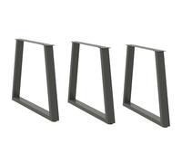 (anthracite, 80 x (72-73.3) cm/ 3 pcs/ 1 piece) vidaXL Coffee Table Legs V-Shape Desk Legs Furniture Legs Bar Stand DIY Steel