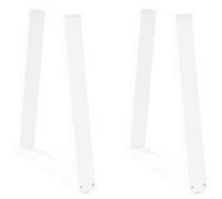Coffee Table Legs V-Shape Powder-Coated Steel White 50 x (72-73cm) 2pc Set Pack