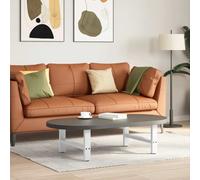 Coffee Table Legs White Powder-Coated Steel 70x30-31cm Adjustable Feet SturdyFit