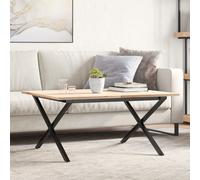 Coffee Table Legs X-Frame 80X70X43 Cm Steel