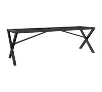 vidaXL Coffee Table Legs X-Frame Desk Legs DIY Metal Furniture Legs Steel