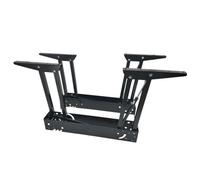 Coffee Table Lift Mechanism Folding Spring Hinge Hardware Hydraulic Top Frame for DIY Convertible Desk Double Linkage Lock Steel(660mm)