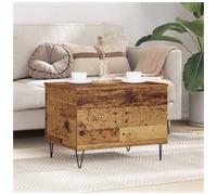 Coffee Table Lift-Top Old Wood 60x44.5x45cm Engineered Wood Industrial Storage.