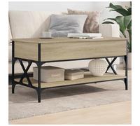 Coffee Table Lift-Top Sonoma Oak 100x50x50cm Engineered Wood Metal Storage Work