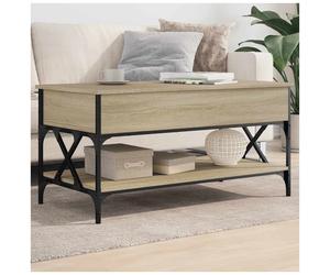 Coffee Table Lift-Top Sonoma Oak 100x50x50cm Engineered Wood Metal Storage Work