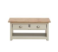 Lisbon 2 Drawer Coffee Table - Cream, Cream