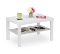 Coffee Table Living Room Sofa Couch Storage Rectangular MDF 45x79x55cm White