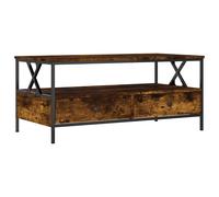 vidaXL Coffee Table Smoked Oak 100x51x45 cm Engineered Wood