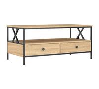 vidaXL Coffee Table Sonoma Oak 100x51x45 cm Engineered Wood