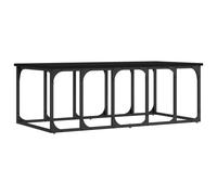 (black) vidaXL Coffee Table Living Room Tea Side Table Sofa Table Engineered Wood