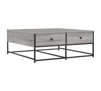 vidaXL Coffee Table Smoked Oak 100x99x40 cm Engineered Wood