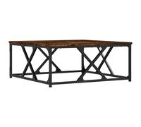 vidaXL Coffee Table Smoked Oak 70x70x30 cm Engineered Wood