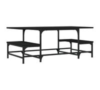 vidaXL Coffee Table Black 100x50.5x40 cm Engineered Wood LSO UK