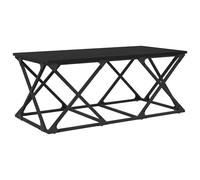 Coffee Table Black Oak 100x49x40cm Engineered Wood Minimalist Modern Centerpiece