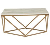 Coffee Table MALIBU Marble Effect Beige