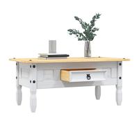Vidaxl Coffee Table Mexican Pine Corona Range White 100X55X45 Cm