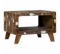 vidaXL Coffee Table Multicolour 50 x 50 x 35 cm Solid Reclaim Wood
