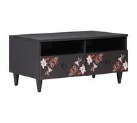 Coffee Table Multicolour 80 X 54 X 40 Cm Solid Mango Wood