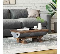 vidaXL Coffee Table Beige 90 x 50 x 35 cm Wood, Stylish Coffee Table, Modern Liv