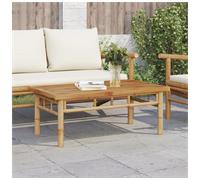 Coffee Table Natural Bamboo 90x50x35 cm Slatted Outdoor-Ready Modern OutdoorUse