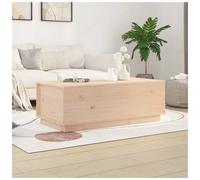 Coffee Table Natural Pine 100x50x35cm Lift-Top Hidden Storage Rustic Solid Wood