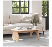 vidaXL Coffee Table Natural 80 x 50 x 31 cm Solid pine wood