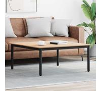 Coffee Table Natural Solid Pine Wood 100x100x45cm Modern Minimalist Top Accents
