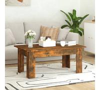vidaXL Coffee Table Smoked Oak 100x60x42 cm Engineered Wood