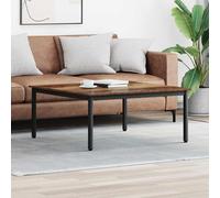 Coffee Table Old Wood 100x100x45cm Engineered Wood Modern Minimalist Sturdy Legs