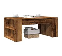 Coffee table Old Wood 102x55x42 cm Engineered Wood Storage Shelf Rustic Modern