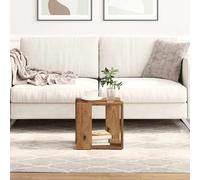 Coffee Table Old Wood 32x32x30 cm Engineered Wood Modern Square Low Table Sturdy