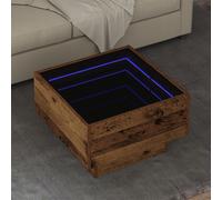 Coffee Table Old wood 50 x 50 x 30 cm Engineered wood Berkfield Home Brown One Size